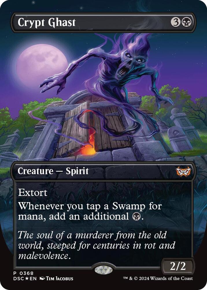 Crypt Ghast Borderless (Commander: Duskmourn: House of Horror)  - undefined