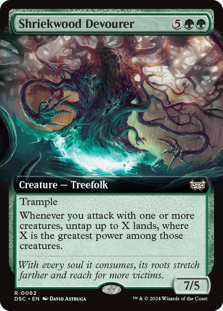 Shriekwood Devourer Extended Art (Commander: Duskmourn: House of Horror) 