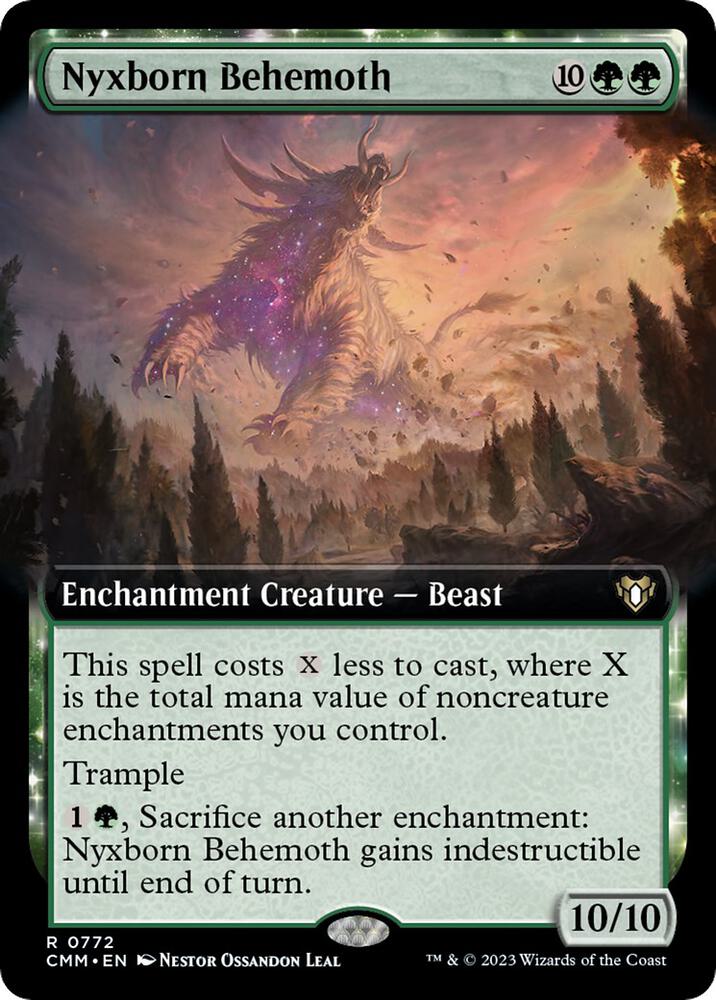 Nyxborn Behemoth 772 (Commander Masters)  - Extended Art Foil