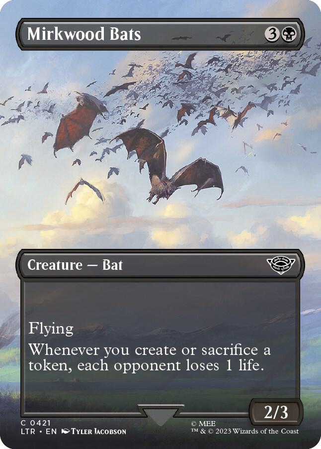 Mirkwood Bats 421/281 (Universes Beyond: The Lord of the Rings: Tales of Middle-earth)  - Borderless Foil