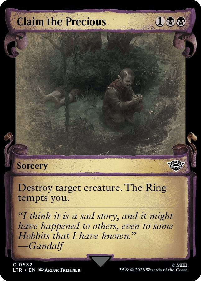 Claim the Precious 532 (Universes Beyond: The Lord of the Rings: Tales of Middle-earth)  - Showcase Scroll Foil