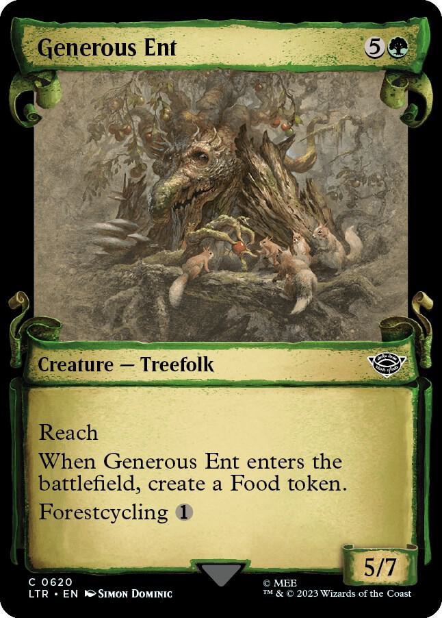 Generous Ent 620/281 (Universes Beyond: The Lord of the Rings: Tales of Middle-earth)  - Showcase Scroll