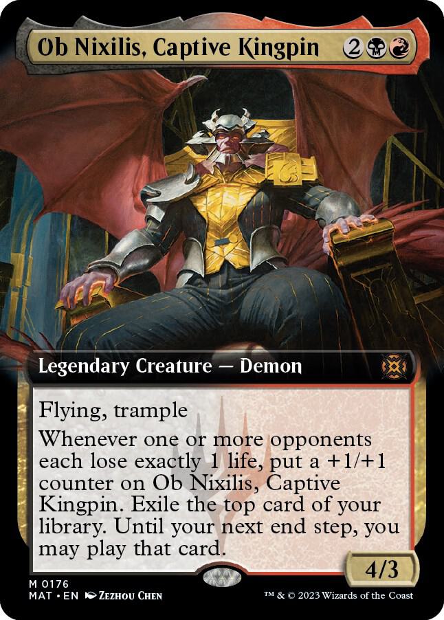 Ob Nixilis, Captive Kingpin 176/50 (March of the Machine: The Aftermath)  - Extended Art