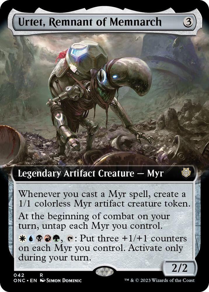 Urtet, Remnant of Memnarch 42 (Commander: Phyrexia: All Will Be One)  - Extended Art Foil