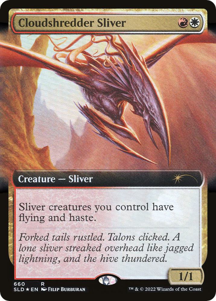 Cloudshredder Sliver 660/1 (Secret Lair Drop Series)  - Extended Art Foil