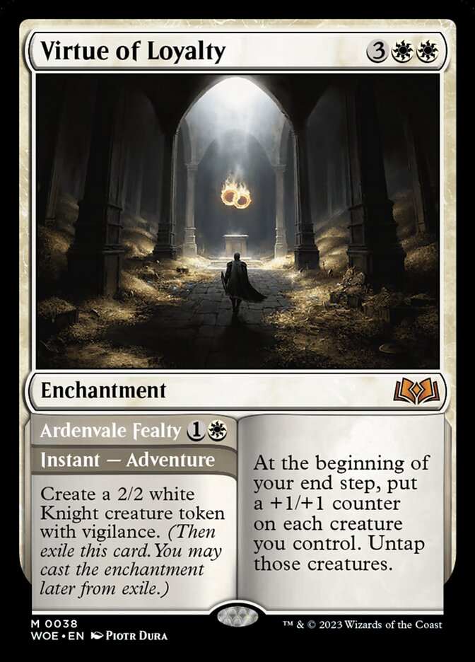 Virtue of Loyalty // Ardenvale Fealty (Wilds of Eldraine) 