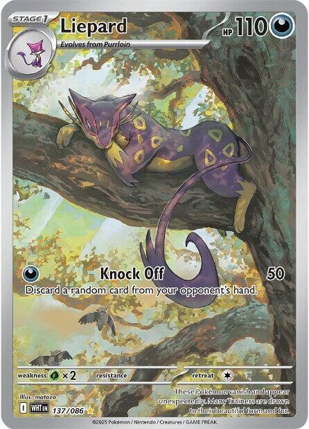 Liepard 137 086 137/086 (SV: White Flare)  - Holofoil