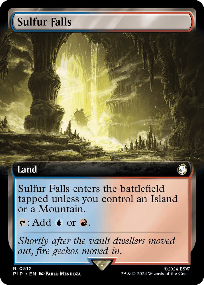 Sulfur Falls Extended Art (Universes Beyond: Fallout) 