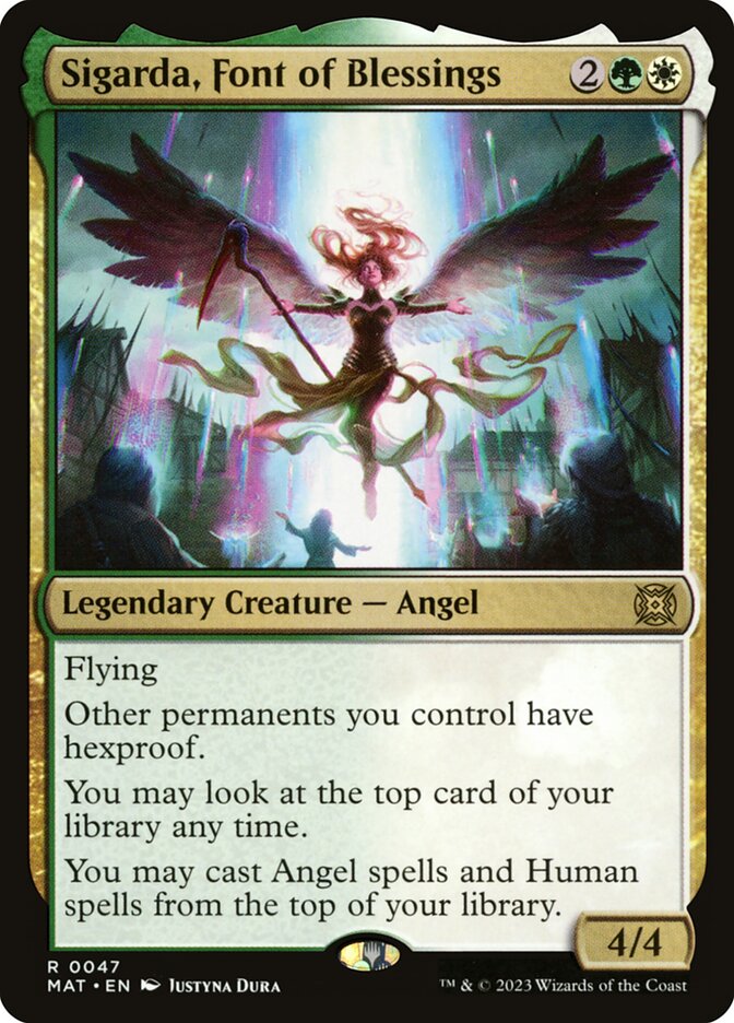Sigarda, Font of Blessings 47/50 (March of the Machine: The Aftermath)  - Foil