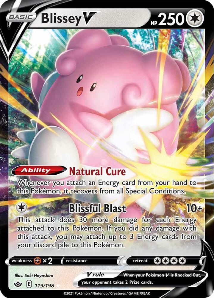 Blissey V 119/198 (SWSH06: Chilling Reign)  - Holofoil