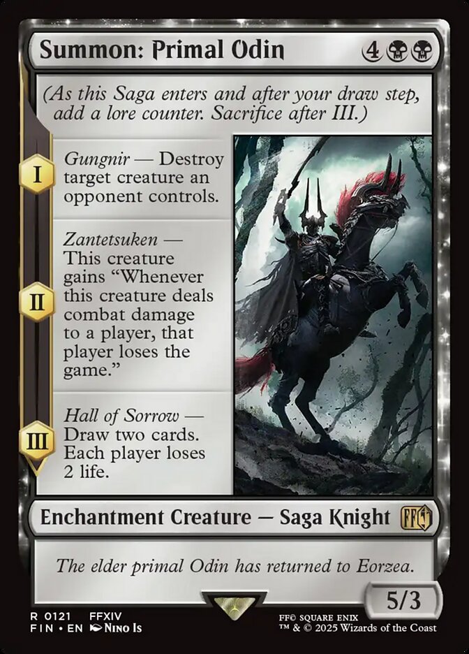 Summon Primal Odin 121 (FINAL FANTASY)  - Foil
