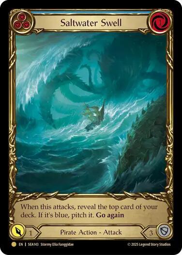 Saltwater Swell Blue Treasure (High Seas)  - Cold Foil