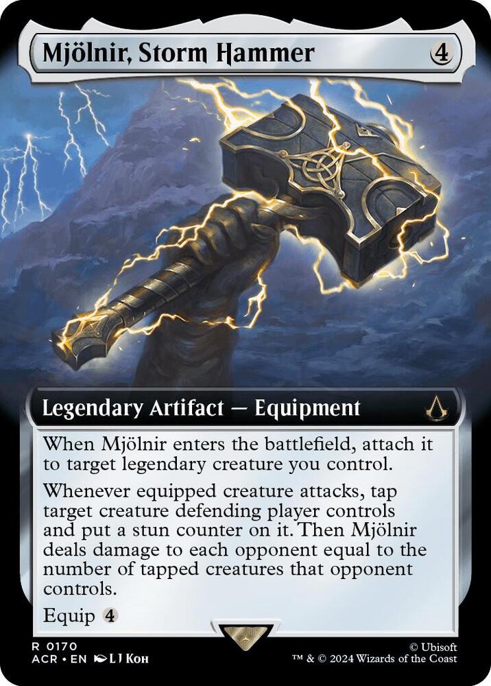 Mjolnir Storm Hammer Extended Art (Universes Beyond: Assassin's Creed) 