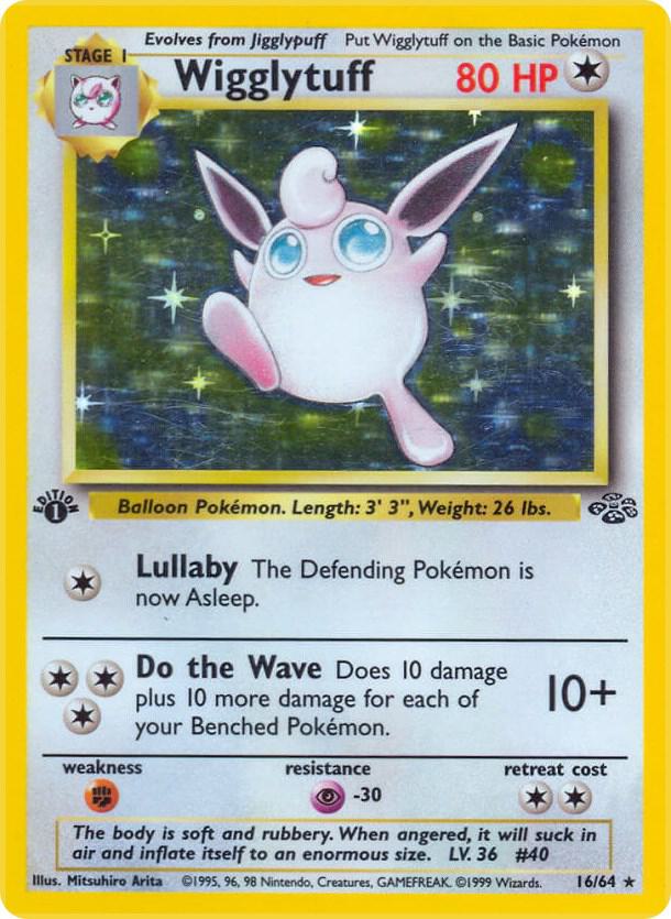 Wigglytuff 16/64 (Jungle)  - 1st Edition Holofoil