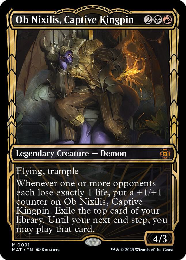 Ob Nixilis Captive Kingpin Showcase (March of the Machine: The Aftermath)  - undefined