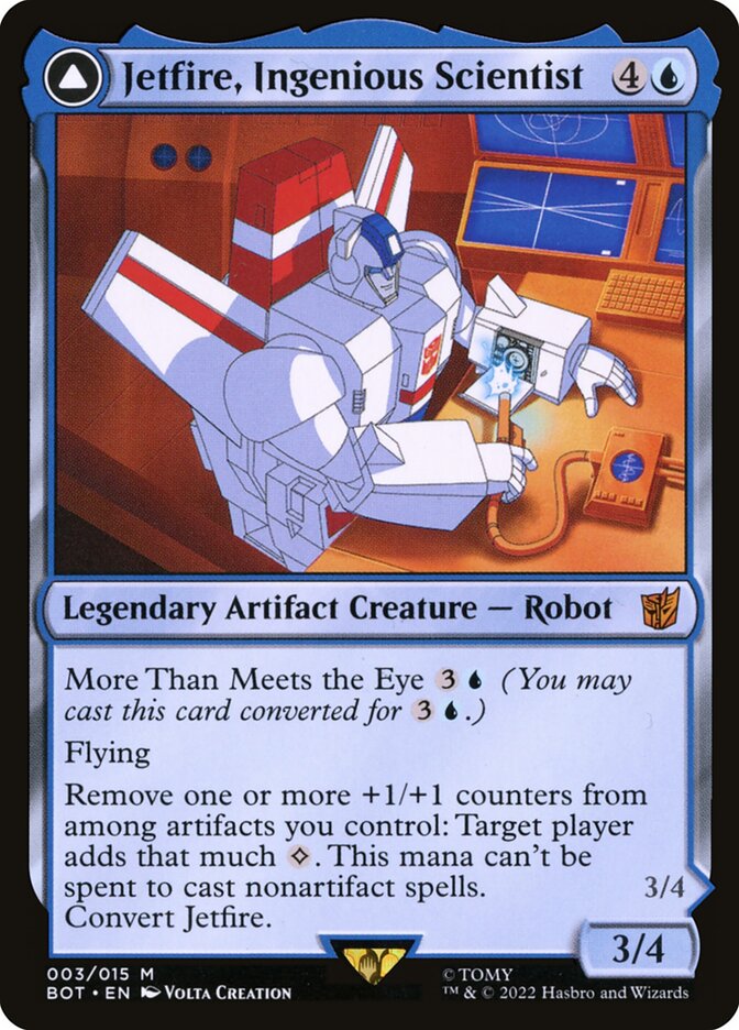 Jetfire, Ingenious Scientist // Jetfire, Air Guardian (Universes Beyond: Transformers) 
