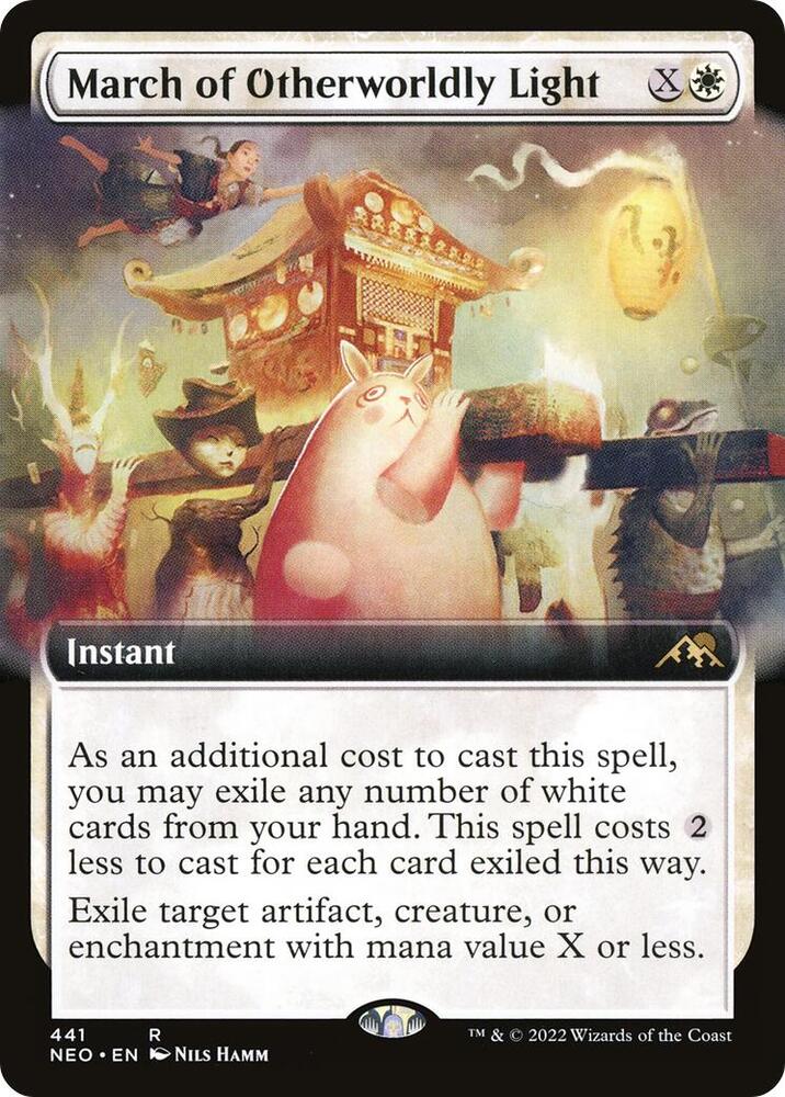 March of Otherworldly Light Extended Art (Kamigawa: Neon Dynasty) 