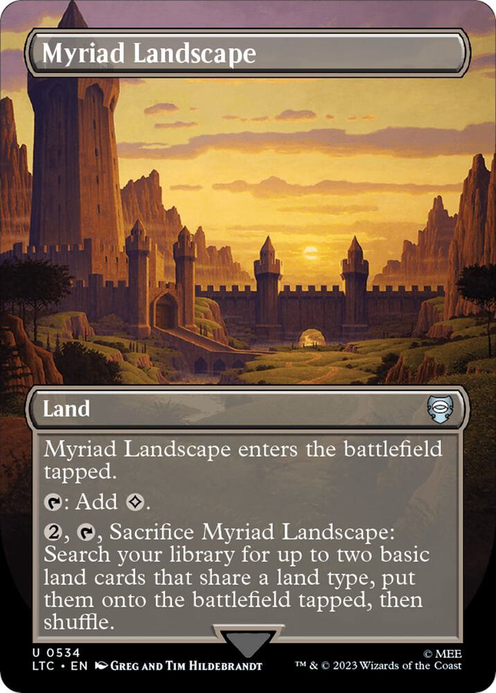 Myriad Landscape Borderless (Commander: The Lord of the Rings: Tales of Middle-earth)  - undefined