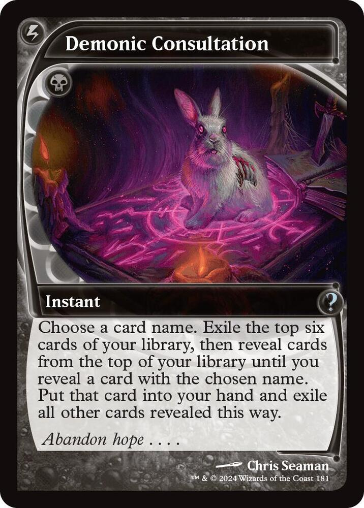 Demonic Consultation 181/390 (Mystery Booster 2)  - Future Sight