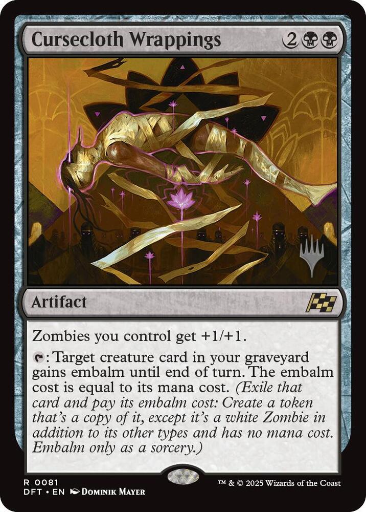 Cursecloth Wrappings 81 (Promo Pack: Aetherdrift)  - Foil