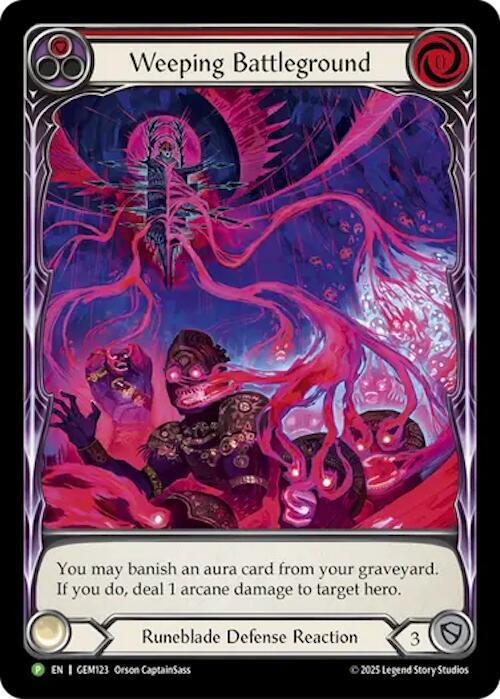 Weeping Battleground GEM123 (GEM Pack 4)  - Rainbow Foil
