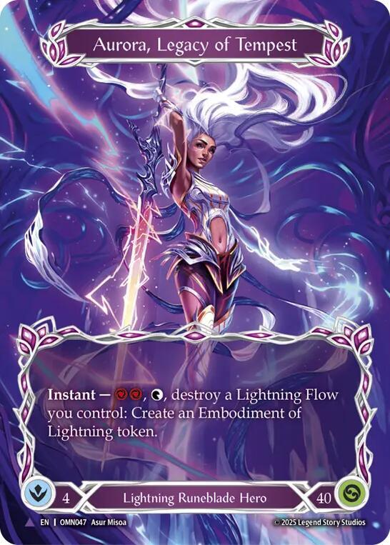 Aurora, Legacy of Tempest OMN047 (Omens of the Third Age)  - Cold Foil
