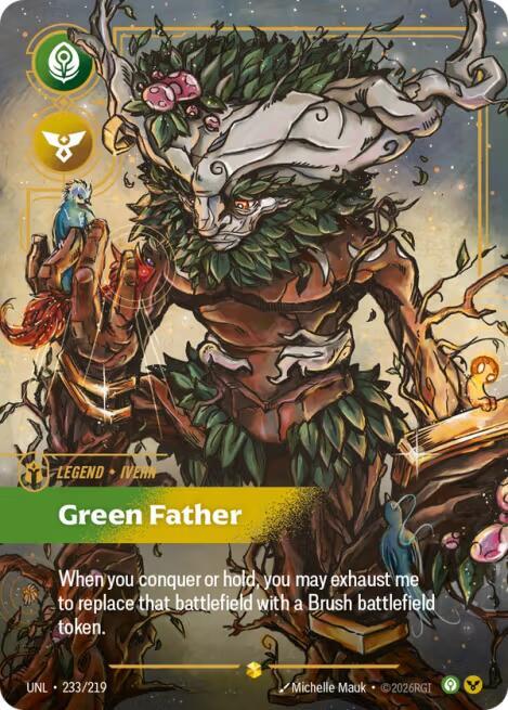 Ivern - Green Father 233/219 (Unleashed)  - Foil