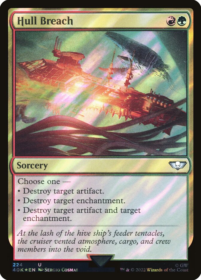 Hull Breach  224★/617 (Universes Beyond: Warhammer 40,000)  - Surge Foil