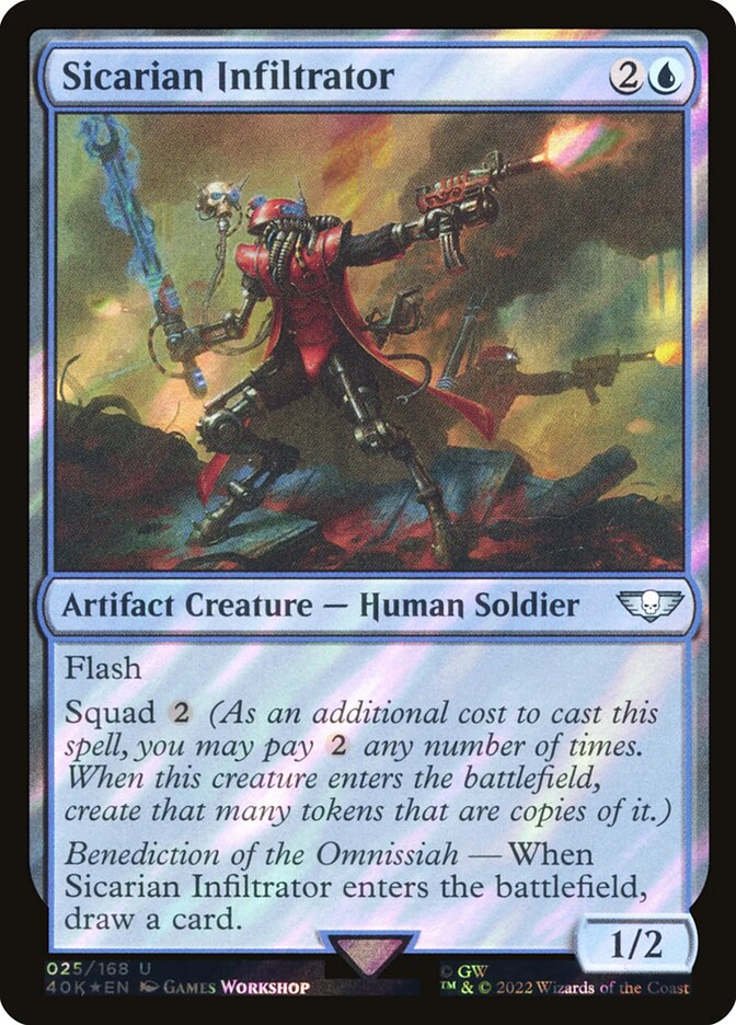 Sicarian Infiltrator  25★/617 (Universes Beyond: Warhammer 40,000)  - Surge Foil