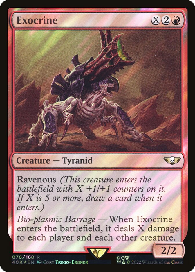 Exocrine  76★/617 (Universes Beyond: Warhammer 40,000)  - Surge Foil
