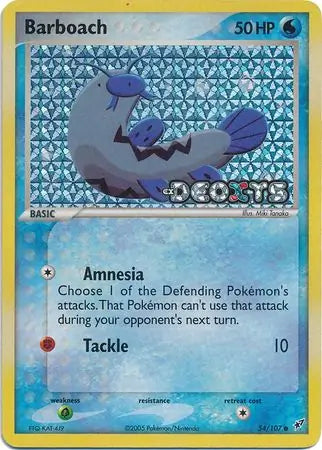 Barboach 54/107 (Deoxys)  - Reverse Holofoil