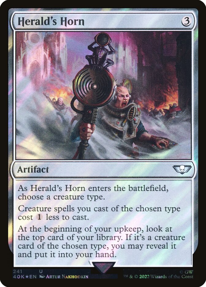 Herald's Horn 241★/617 (Universes Beyond: Warhammer 40,000)  - Surge Foil