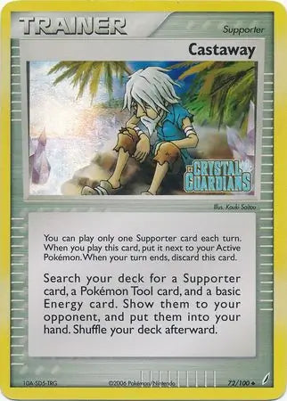 Castaway 72/100 (Crystal Guardians)  - Reverse Holofoil