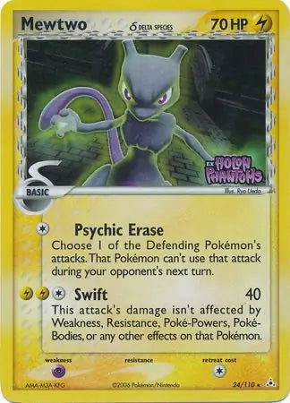 Mewtwo Delta Species 24/110 (Holon Phantoms)  - Reverse Holofoil