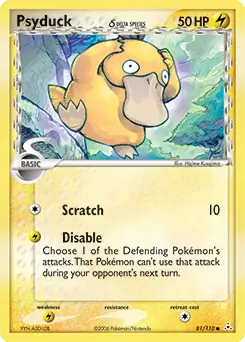 Psyduck Delta Species 81/110 (Holon Phantoms) 
