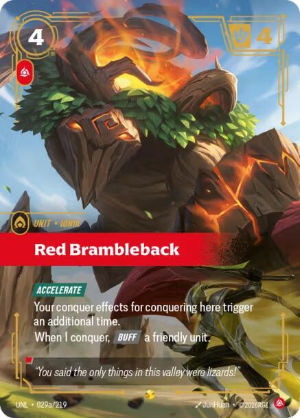 Red Brambleback 029a/219 (Unleashed)  - Foil