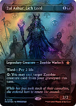 Zul Ashur, Lich Lord 389/291 (Foundations)  - Borderless Foil
