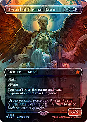 Herald of Eternal Dawn 368/291 (Foundations)  - Borderless Mana Foil