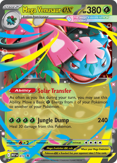 Mega Venusaur ex 013 (ME: Mega Evolution Promo)  - Holofoil