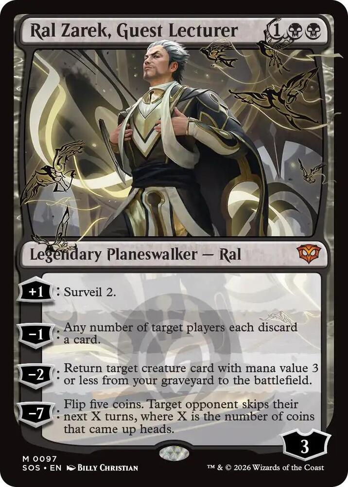 Ral Zarek, Guest Lecturer 97 (Secrets of Strixhaven)  - Foil