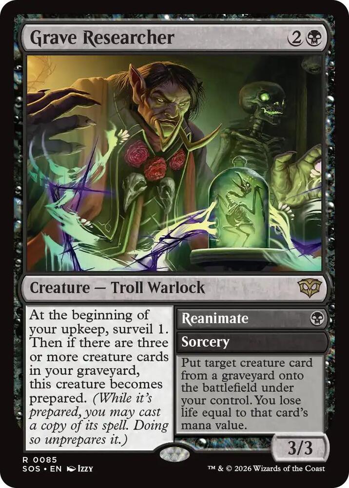 Grave Researcher 85 (Secrets of Strixhaven)  - Foil