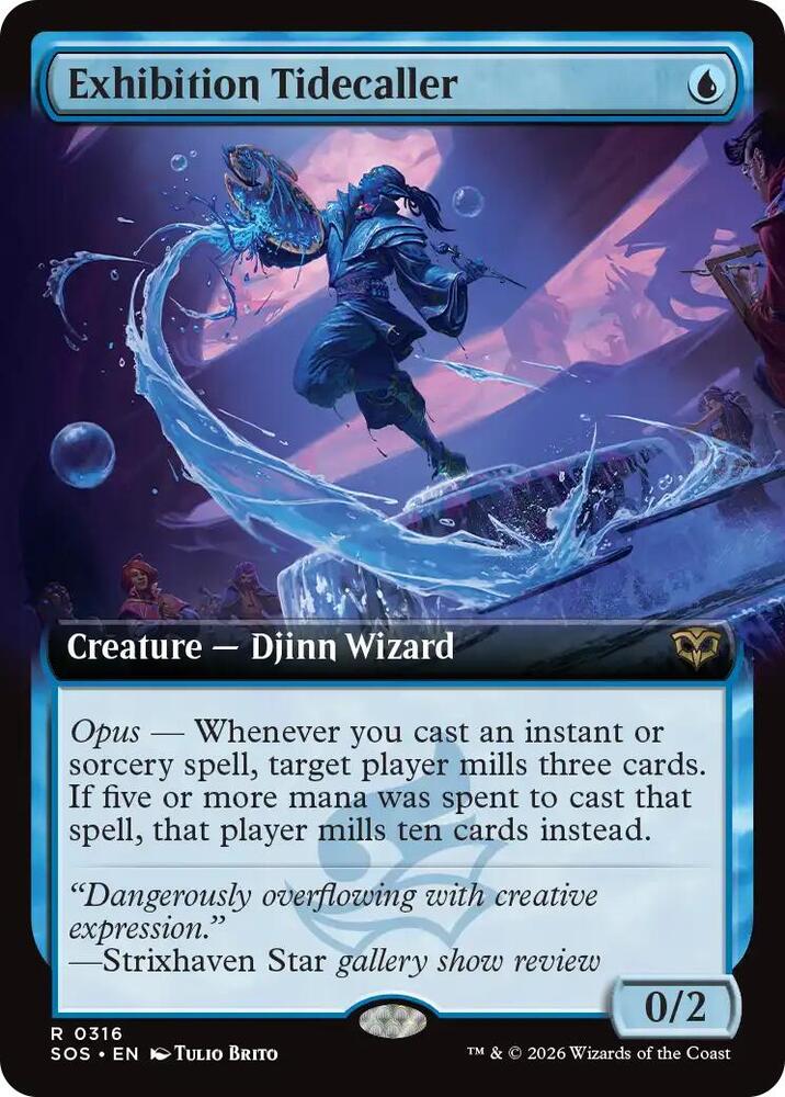 Exhibition Tidecaller 316 (Secrets of Strixhaven)  - Extended Art Foil