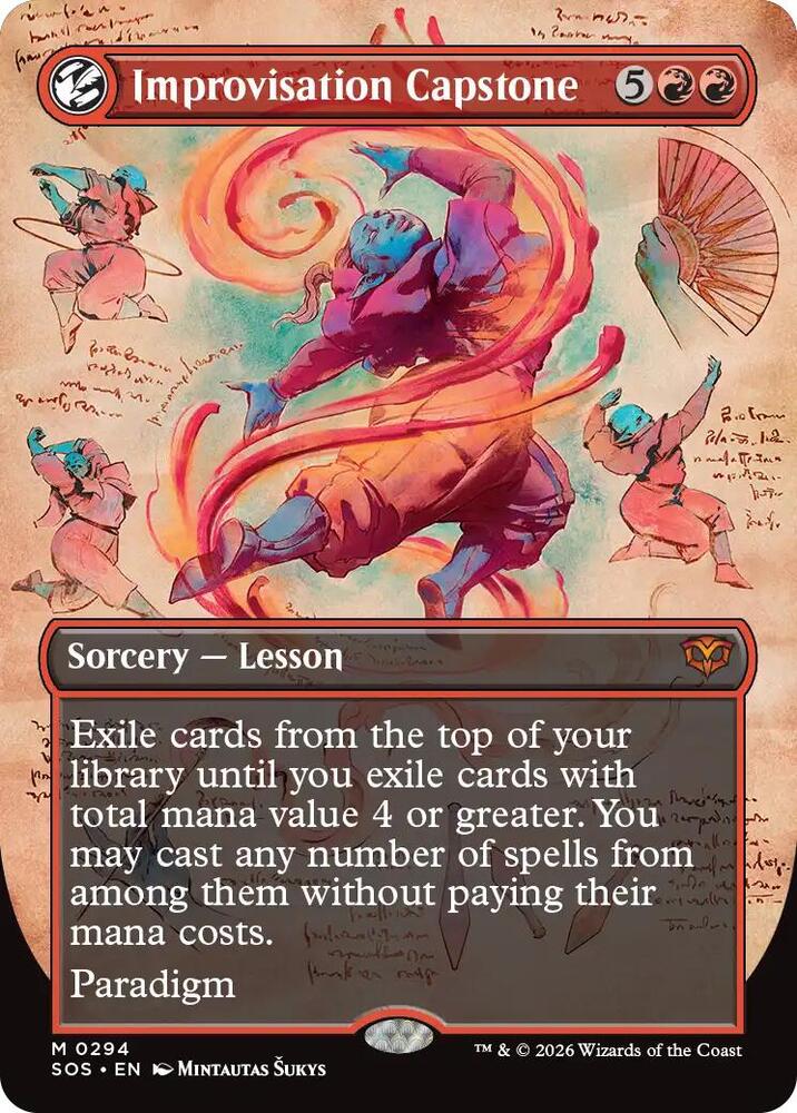 Improvisation Capstone 294 (Secrets of Strixhaven)  - Borderless Foil