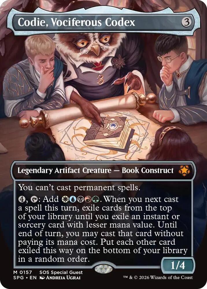 Codie Vociferous Codex Borderless 157 (Special Guests)  - Foil