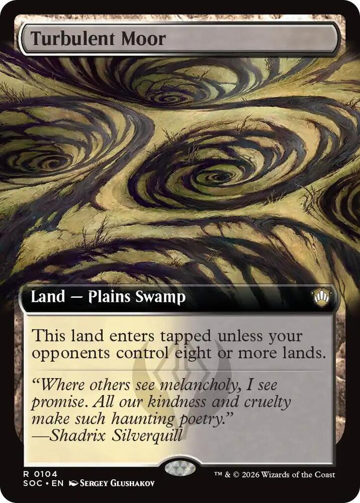 Turbulent Moor Extended Art 104 (Commander: Secrets of Strixhaven) 