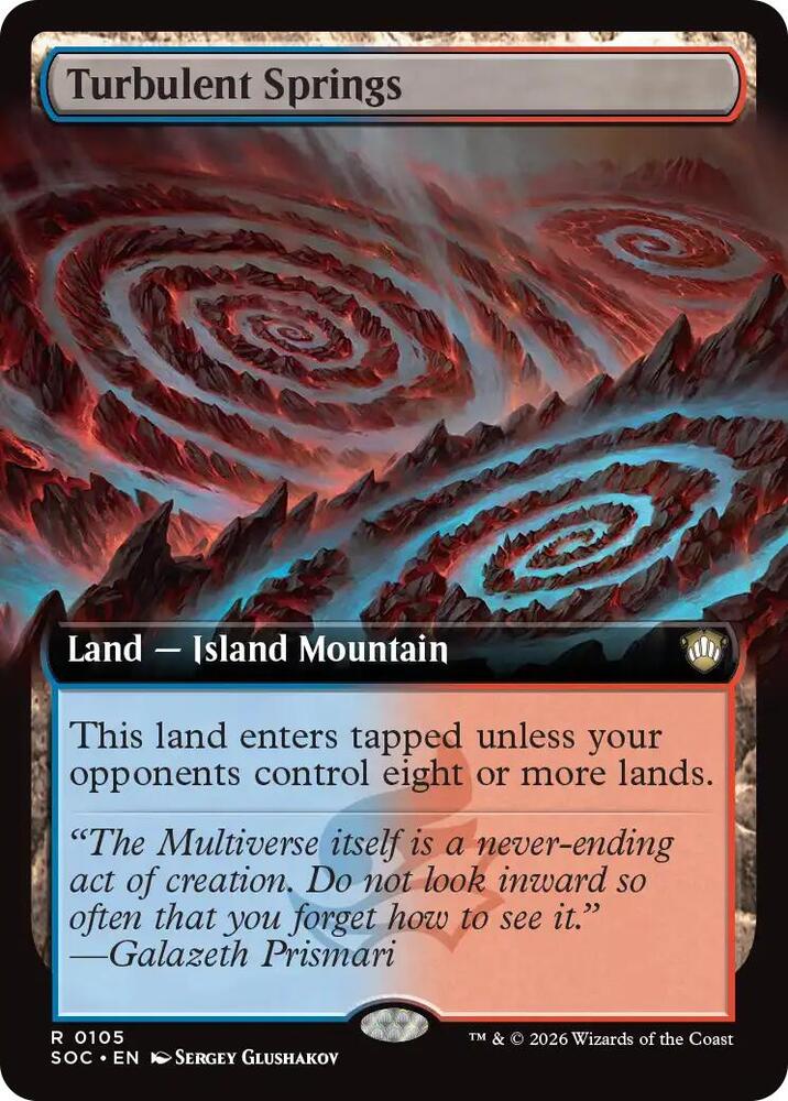 Turbulent Springs Extended Art 105 (Commander: Secrets of Strixhaven) 