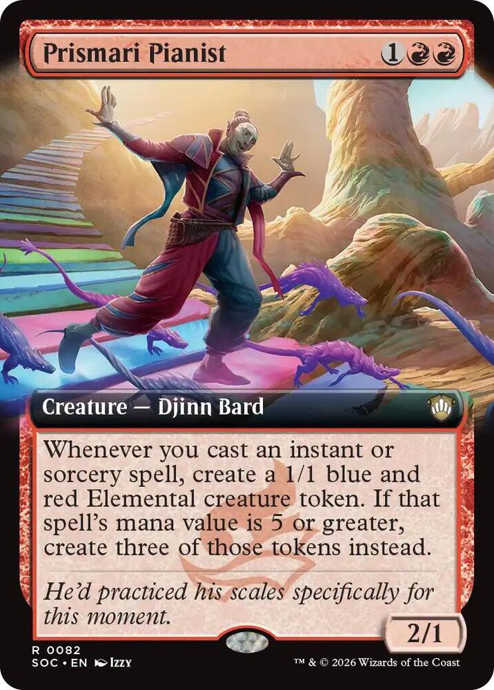 Prismari Pianist Extended Art 82 (Commander: Secrets of Strixhaven) 
