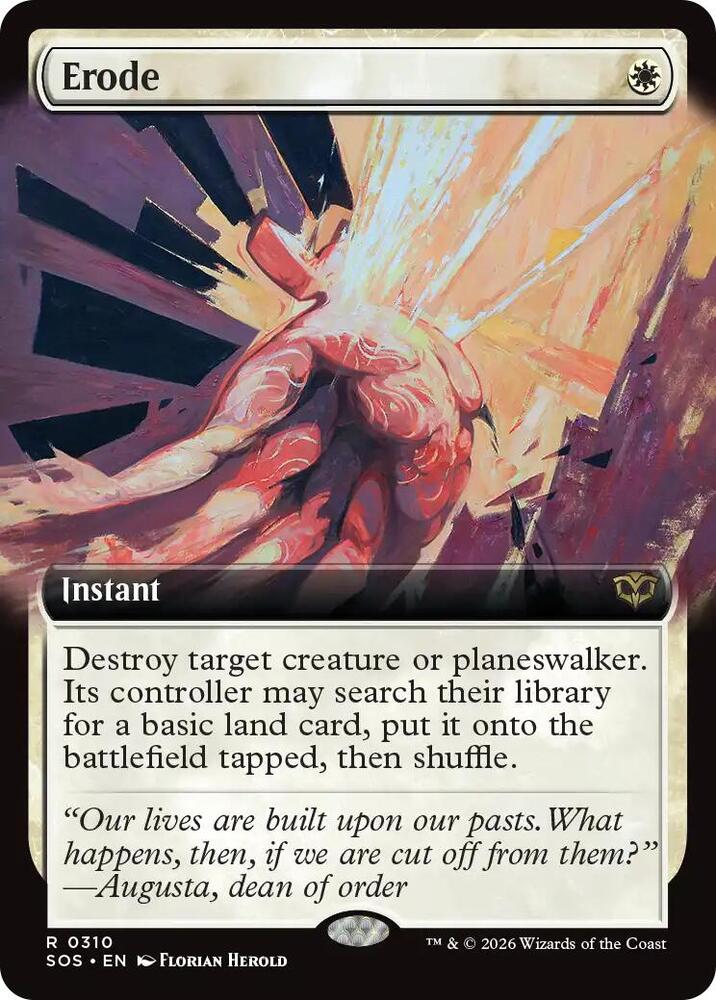 Erode 310 (Secrets of Strixhaven)  - Extended Art