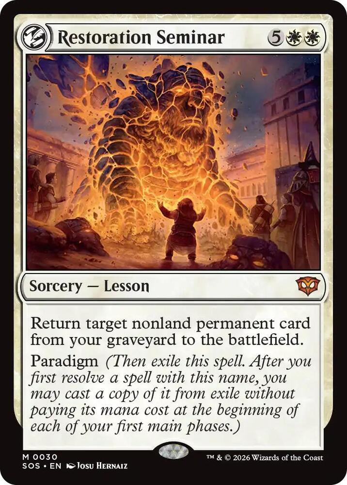 Restoration Seminar 30 (Secrets of Strixhaven)  - Foil
