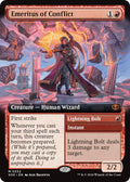 Emeritus of Conflict // Lightning Bolt 332 (Secrets of Strixhaven)  - Extended Art Foil